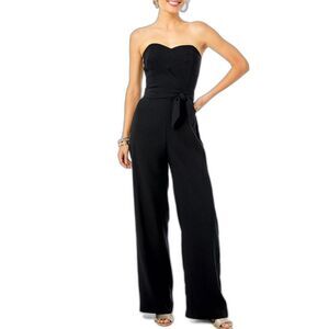Lilly Pulitzer Kylo Strapless jumpsuit in black.  Size 14. NWT